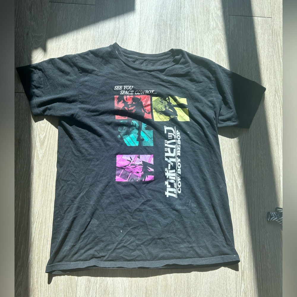 Hot Topic Black Anime Graphic Tee